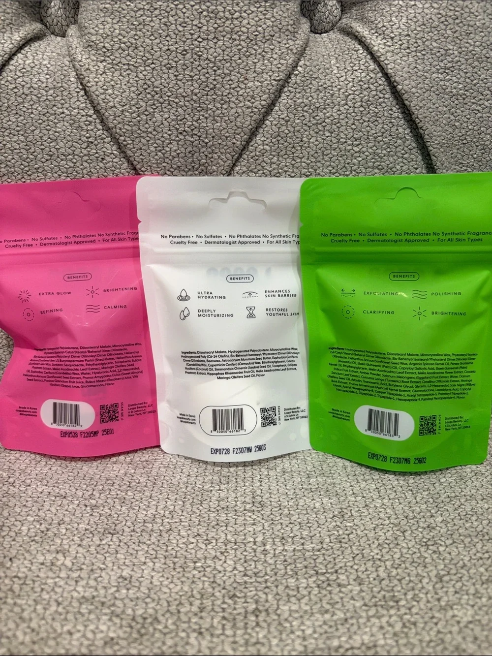LOOPS Luxe Lips Trio Mini Lip Mask Set - BRAND NEW!!    beauty makeup lips masks